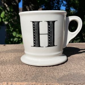Anthropologie Monogrammed mug ‘H’